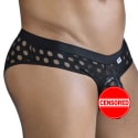 CandyMan Slip Polka Mesh Noir