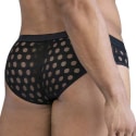 CandyMan Slip Polka Mesh Noir
