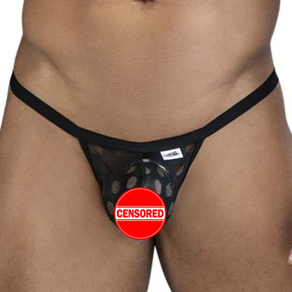 String Polka Mesh Noir CandyMan