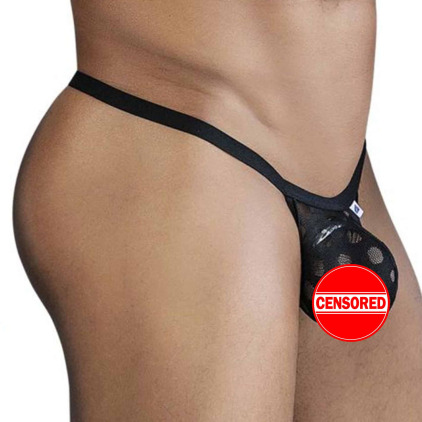 String Polka Mesh Noir CandyMan