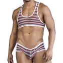 CandyMan Crop Top - Trunks Set - Color Stripes