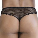 CandyMan String Résille Noir