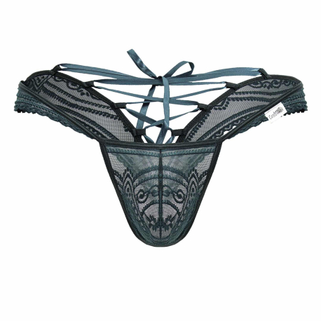 CandyMan Lace Thong - Green