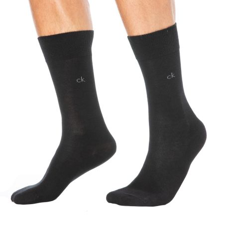Calvin Klein Lot de 3 Paires de Chaussettes Basses Noires