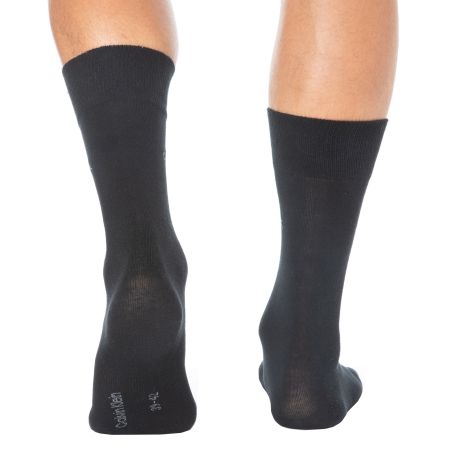 Calvin Klein Lot de 3 Paires de Chaussettes Basses Noires