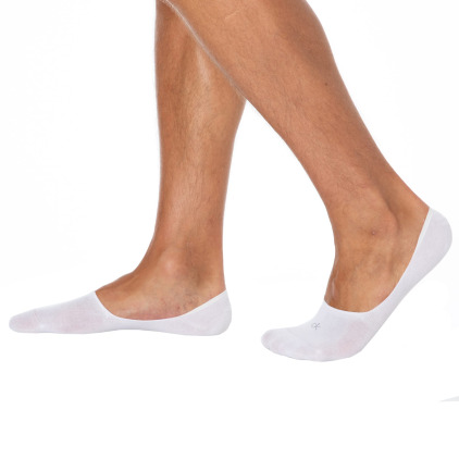Lot de 3 Paires de Chaussettes Invisibles Mid Cut Blanches Calvin Klein