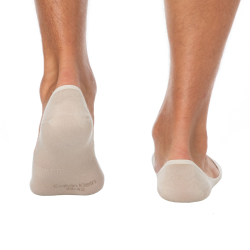 Calvin Klein 3-Pack Mid Cut Invisible Socks - Skin