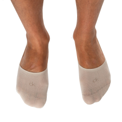 Calvin Klein 3-Pack Mid Cut Invisible Socks - Skin