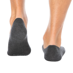 Calvin Klein 3-Pack High Cut Invisible Socks - Heather Grey - Charcoal - Black