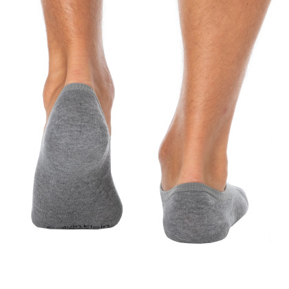 Lot de 3 Paires de Chaussettes Invisibles High Cut - Gris Chiné - Anthracite - Noir Calvin Klein