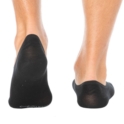 Lot de 3 Paires de Chaussettes Invisibles High Cut - Gris Chiné - Anthracite - Noir Calvin Klein