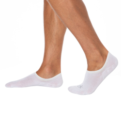 Calvin Klein 3-Pack High Cut Invisible Socks - White