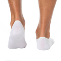 Calvin Klein Lot de 3 Paires de Chaussettes Invisibles High Cut Blanches