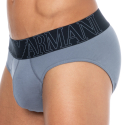 Emporio Armani Megalogo Cotton Briefs - Stone