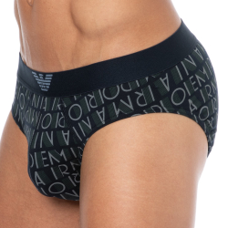 Slip All Over Logo Bleu Emporio Armani