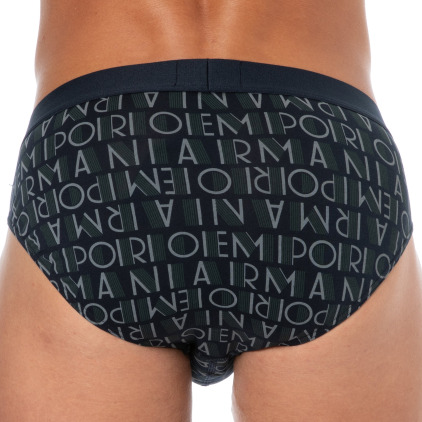 Slip All Over Logo Bleu Emporio Armani