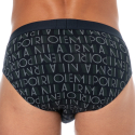 Emporio Armani All Over Logo Briefs - Blue