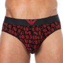Emporio Armani All Over Logo Briefs - Rhubarb