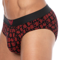 Emporio Armani All Over Logo Briefs - Rhubarb