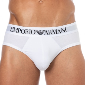 Slip Essential Coton Blanc Emporio Armani