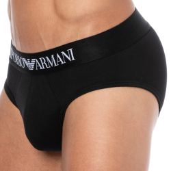 Slip Essential Coton Noir Emporio Armani