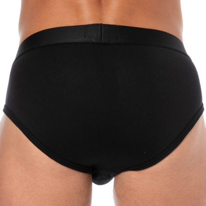 Slip Essential Coton Noir Emporio Armani