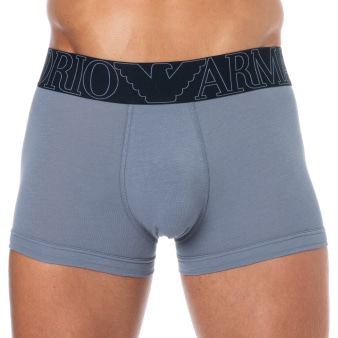 Boxer Megalogo Coton Gris Pierre Emporio Armani
