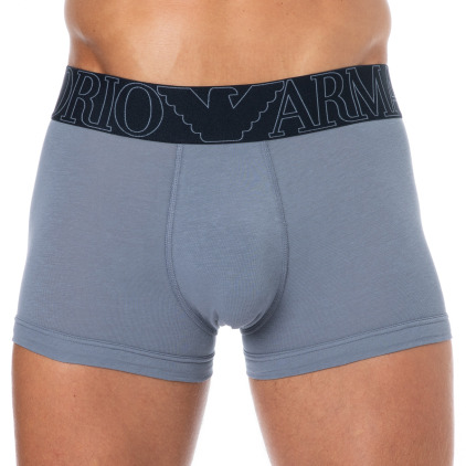 Boxer Megalogo Coton Gris Pierre Emporio Armani