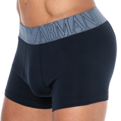 Boxer Megalogo Coton Marine Emporio Armani