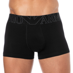 Boxer Megalogo Coton Noir Emporio Armani
