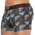 Emporio Armani All Over Printed Microfiber Boxer Briefs - Chocolate