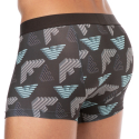 Emporio Armani All Over Printed Microfiber Boxer Briefs - Chocolate