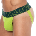 Emporio Armani Jock Strap Megalogo Coton Citron Vert