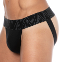 Emporio Armani Megalogo Cotton Jock - Black