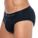 Emporio Armani Classic Pattern Mix Cotton Briefs - Navy