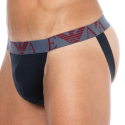 Emporio Armani Bold Monogram Cotton Jock - Navy - Rhubarb