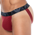 Emporio Armani Bold Monogram Cotton Jock - Rhubarb - Navy