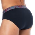 Emporio Armani Bold Monogram Cotton Briefs - Navy