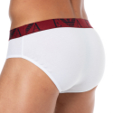 Emporio Armani Bold Monogram Cotton Briefs - White