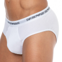 Emporio Armani 3-Pack Core Logoband Cotton Briefs - White