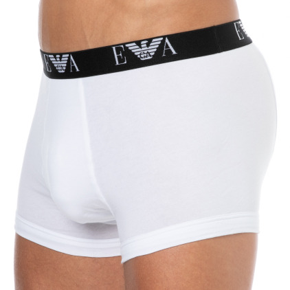 Lot de 3 Boxers Bold Monogram Coton Blancs Emporio Armani