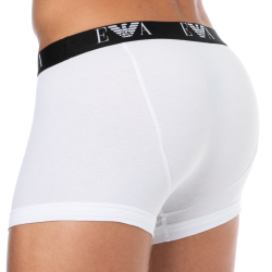 Lot de 3 Boxers Bold Monogram Coton Blancs Emporio Armani