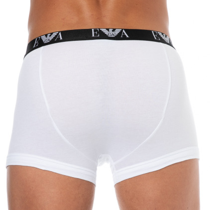Lot de 3 Boxers Bold Monogram Coton Blancs Emporio Armani