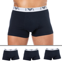 Emporio Armani 3-Pack Bold Monogram Cotton Boxer Briefs - Navy
