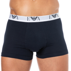Lot de 3 Boxers Bold Monogram Coton Bleu Marine Emporio Armani