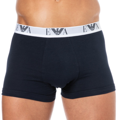 Lot de 3 Boxers Bold Monogram Coton Bleu Marine Emporio Armani