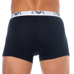 Lot de 3 Boxers Bold Monogram Coton Bleu Marine Emporio Armani