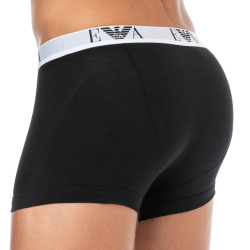 Lot de 3 Boxers Bold Monogram Coton Noirs Emporio Armani