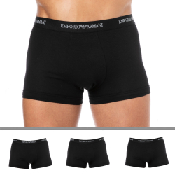 Emporio Armani 3-Pack Core Logoband Boxer Briefs - Black