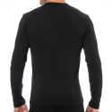 Emporio Armani Bold Monogram Cotton Long Sleeves T-Shirt - Black